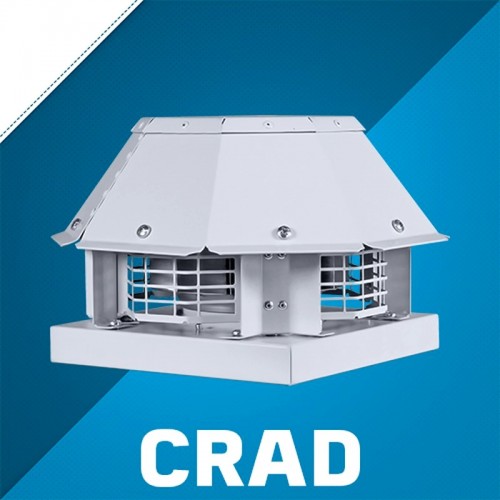 KAYI CRAD 500 Yatay Atışlı Radyal Çatı Fanı 7000m³/h 230-380V